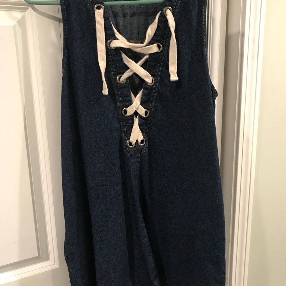 Tobi Denim Tie Dress